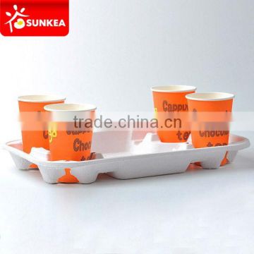 High-quality pulp cup carriers, drink cup carriers, food and beverage carriers supplied by SUNKEA