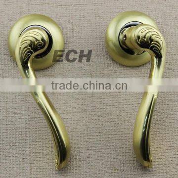 modern design golden handle zinc alloy double sided door pull handle