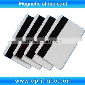 Blank HICO magnetic strip pvc id card 2750oe