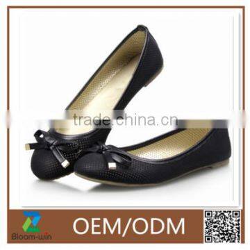 2016 new arrival design dance shoes ballet shoes with bow for girl PU