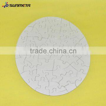 Direct Factory Hot Selling Paper Custom Sublimation Blank Round Jigsaw Puzzle