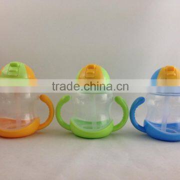 2016 new product cheap durable baby water bottle with handles