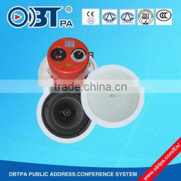 pa system 8inch 40w in wall ceiling speaker, background music ceiling player