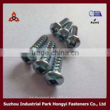 low price high quality square socket pan head self tapping screw with cone point