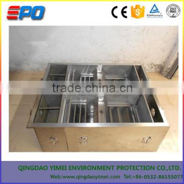 No power type the oil water separator for waste water treatment/ hotel/kitchen grease trap