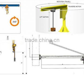 Hot Sale 360 Degree Small Jib Crane With Large Capacity photo-2