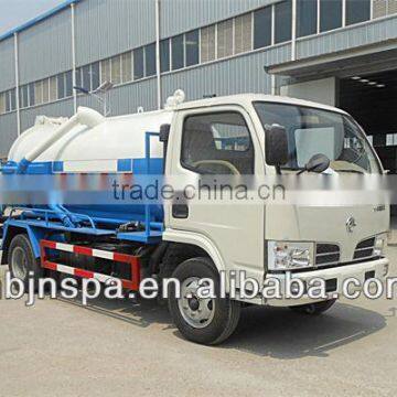 4*2 drive white color DFAC 4000L sewer suction truck