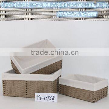 Plastic Material and Sundries Use storage basket woven