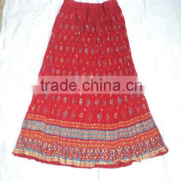 cotton printed ladies long skirts for 2014 wholesale