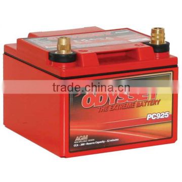 PC925MJ Odyssey 12v 330 CCA Motorcycle AGM Battery with Metal Jacket