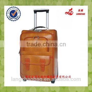 brown color 4 pcs luggage set luggage suitcase on wheel