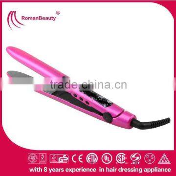 Brazilian keratin hair straighteneing iron ceramic heater hair flat iron arrow desin flat iron