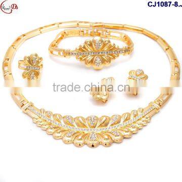 CJ1087 Gold Latest Italian Fashion Top High Quality Various Design Jewelry With Rhinestone Matching Dress for Party/wedding photo-5
