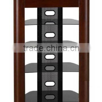 wood CD DVD displya rack display shelf