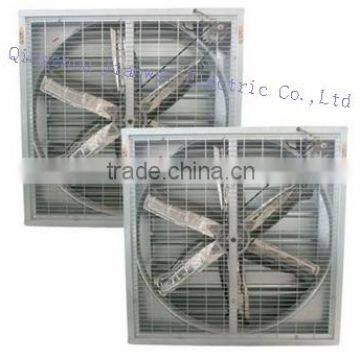 Rectangular solid metal axial poultry house ventilation fan