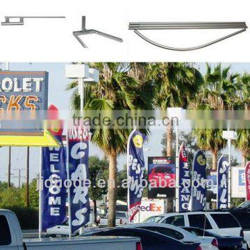 telescopic aluminum flagpole for swooper flag