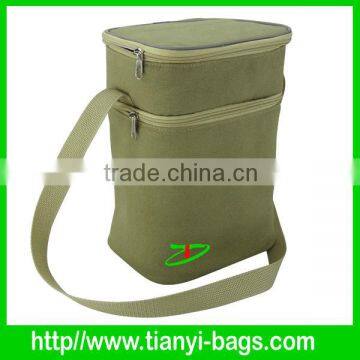 2014 factory good style 100% polyester double layer cooler bag