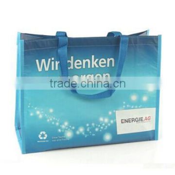 Nylon Webbing Handle Printed PP Woven Bag