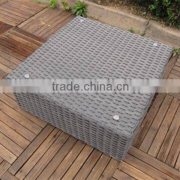 TEMPERED GLASS RATTAN GARDEN TABLE