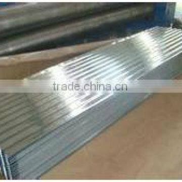 Zinc coated corrugated steel sheet