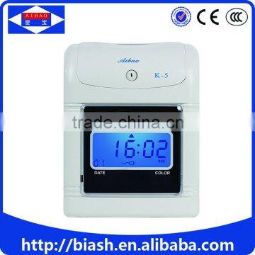 electronic time recorder attendance system