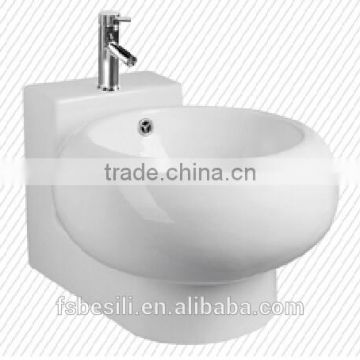 Bathroom wall hung basin ceramic art sink wash basin price E-8072C