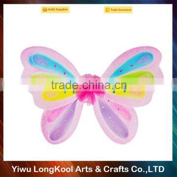 Wholesale party belly dance wings rainbow butterfly fairy wings