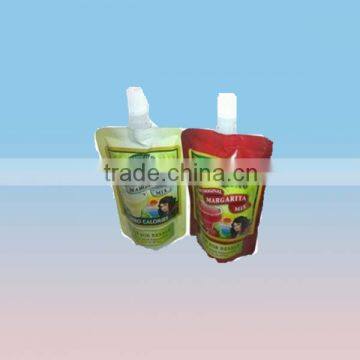 China manufacturer aluminum foil juice spout bag