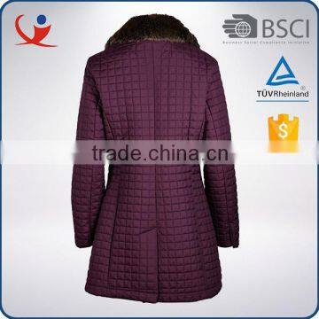 Fashionable Winter Waterproof Windpoof Nylon Woman Long Jacket