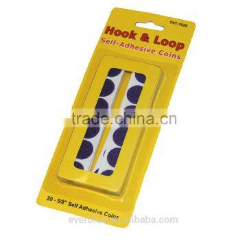 hook & loop self adhesive coins