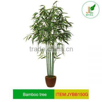 Artificial Bamboo plant with gold silk bamboo branches