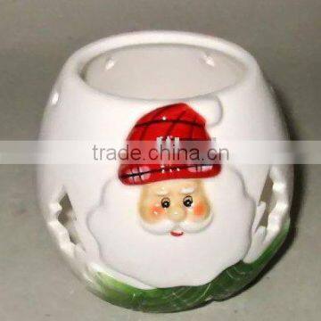 Christmas candle holder , ceramic tea light holder