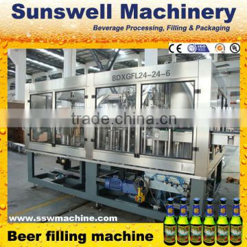 Economy Linear Type Glass bottle / Beer Bottling Line