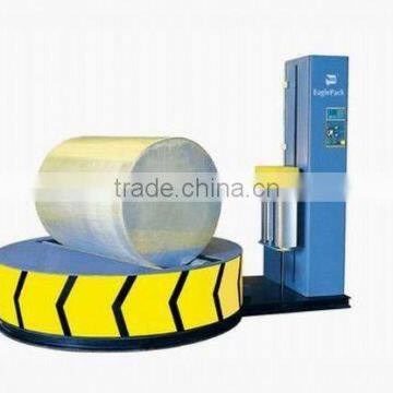 pallet paper roll stretch film wrapper/ paper roll wrapping machine with CE