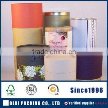 glossy laminated paper tube black paper tube biodegradable cardboard paper tube