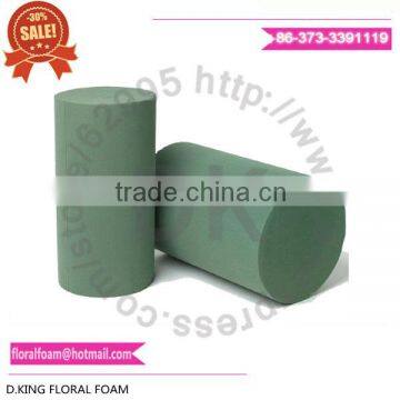 Cutting Green Plant Floral Foam Cylinder