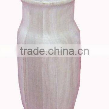 wooden vase