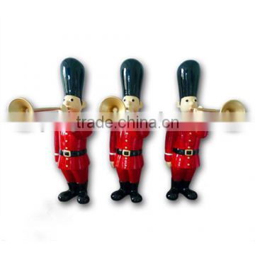 Fibreglass guards Christmas red front door decoration holiday winter decoration