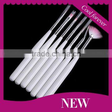 7pcs UV gel Acrylic kolinsky nail art brush set