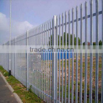 PVC/galvanized palisade steel fence(FACTRORY)