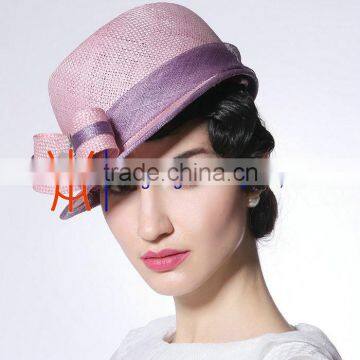 3 Layer Simple Pink Sinamay Hat Or Hat Base