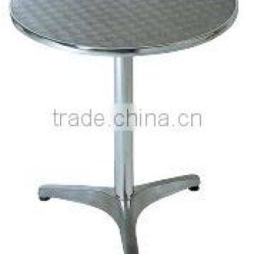 0503outdoor Garden Aluminum Good Quality Stackable Dining Table and Chair Set YC001 YT1