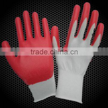 13 gauge polyester liner black nitrile dipped garden gloves