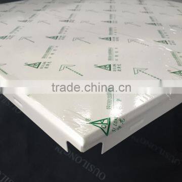 Beveled Edged Waterproof Suspended Aluminum/Metal Decorative Acoustic Ceiling Tiles 600x600mm