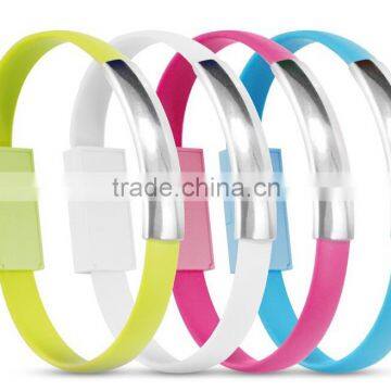 Wrist Cable Bracelet Sync Short Data Cable For Andriod and IOS phones