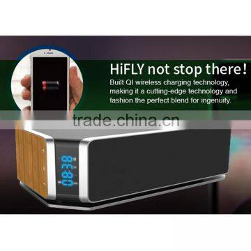 2016 High-qulity Music effect Bluetooth Speaker with Qi Standard Remote Wireless Charger                        
                                                Quality Choice