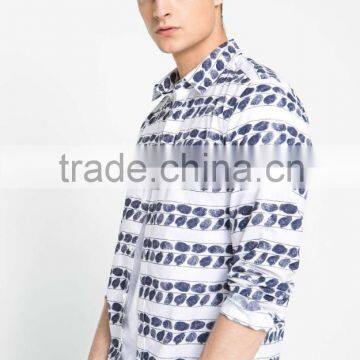 Men's Latest Fashion Printed Long Sleeve Shirts