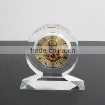 customed desktop glass clock on sale small desk clock HYCC-35