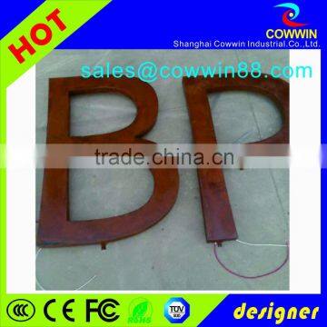 Sign up High Quality Anti Rust Brushed Metal Letter photo-3