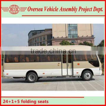 LHD/RHD Diesel Consumption Bus Body Builder 25 Seater Bus